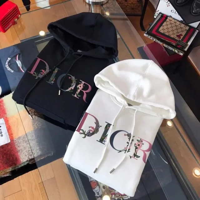 Unbranded Hoodies & Sweatshirts Pullover Hoodie with Kangaroo Pocket and Interlocking Letter Emblem product detail image 31