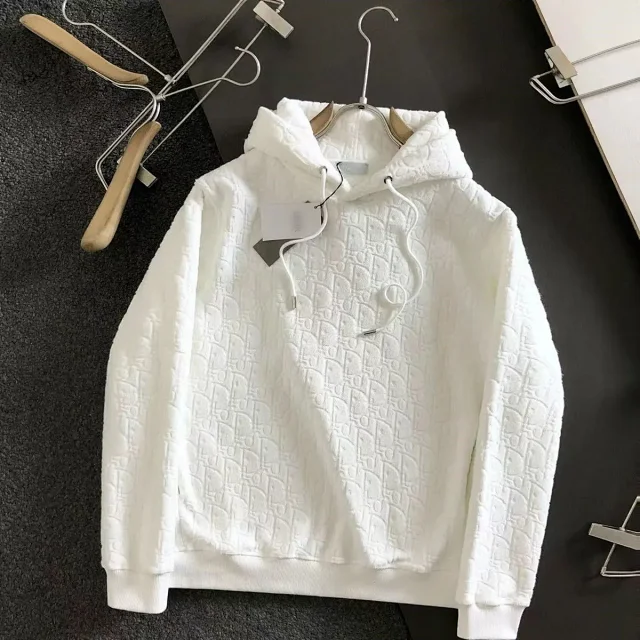 Unbranded Hoodies & Sweatshirts Pullover Hoodie with Kangaroo Pocket and Interlocking Letter Emblem product detail image 15
