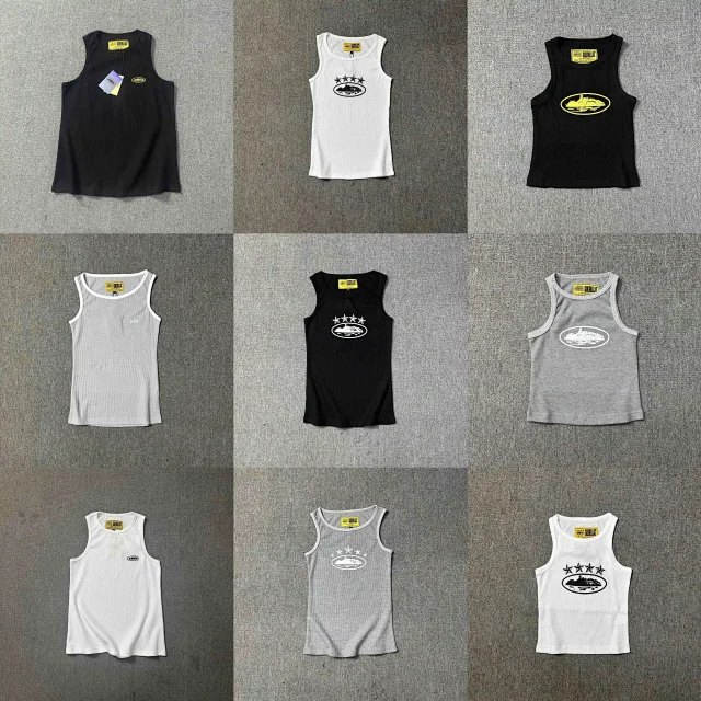 Guerillaz Vests Ribbed Tank Top with Oval Train Graphic product detail image 1