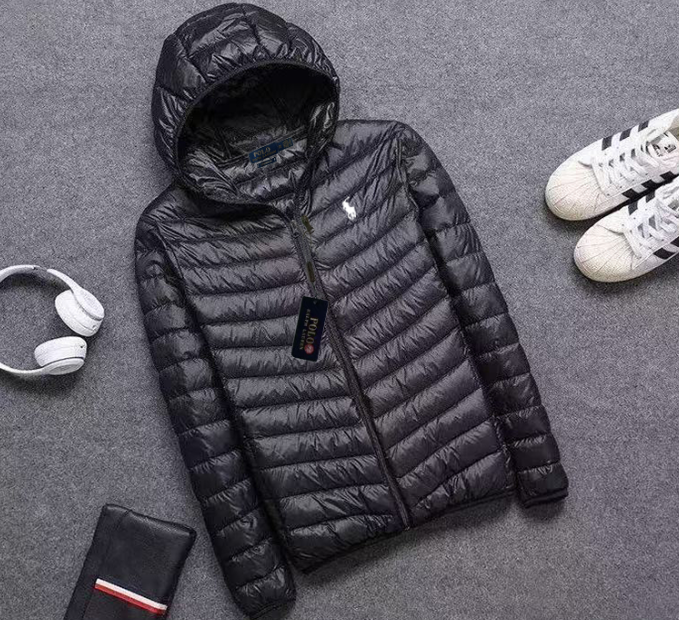 4 Hooded Black with White Label