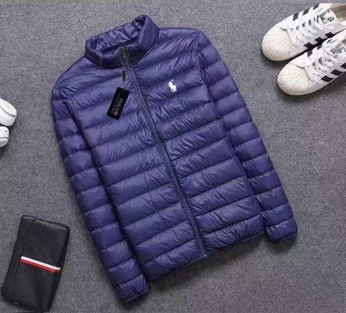 8 Non-Hooded Navy Blue with White Label