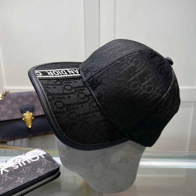 Dior Hats Oblique Monogram Baseball Cap with Embroidered Logo product detail image 14