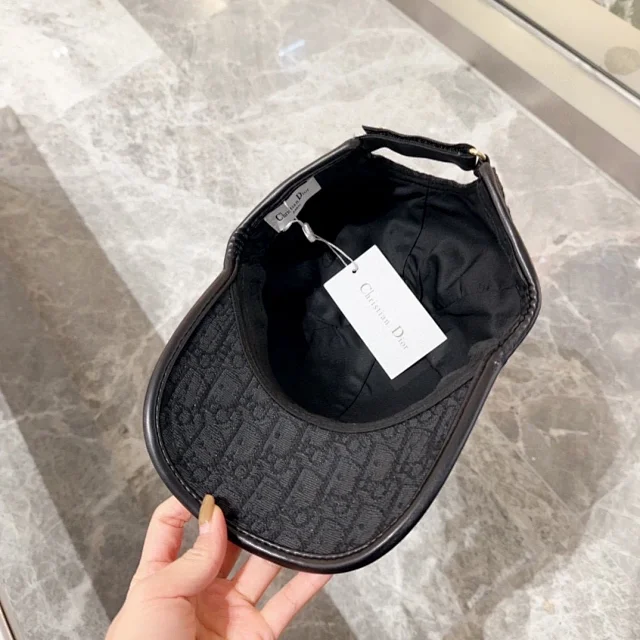 Dior Hats Oblique Monogram Baseball Cap with Embroidered Logo product detail image 11