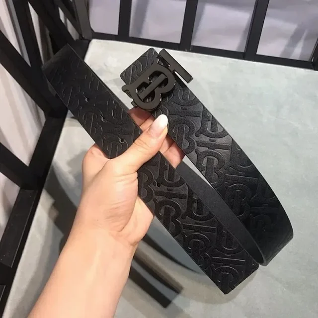 Burberry Belts TB Monogram Buckle Check Belt product detail image 21