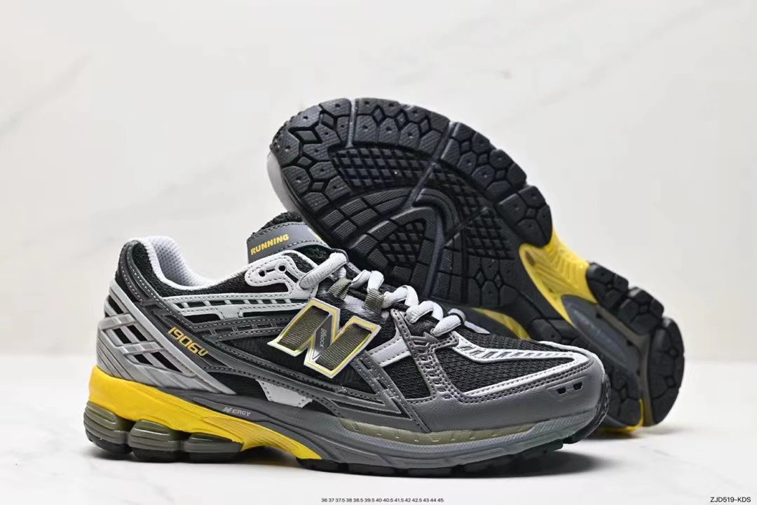 New Balance 1906U Grey Yellow Retro Running Sneakers