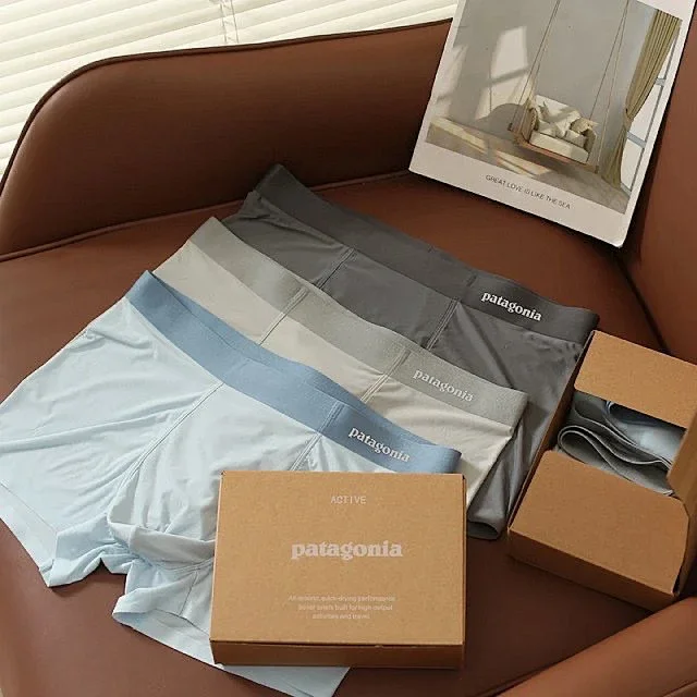 Patagonia Underwear Ice Silk Boxer Briefs, 3-Pack product detail image 3