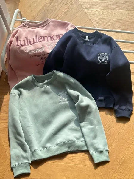 Lululemon Tennis Club Crewneck Sweatshirt Mint Green Hoodie - 3