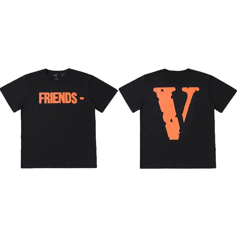 Vlone Logo Print Black T-Shirt - 16