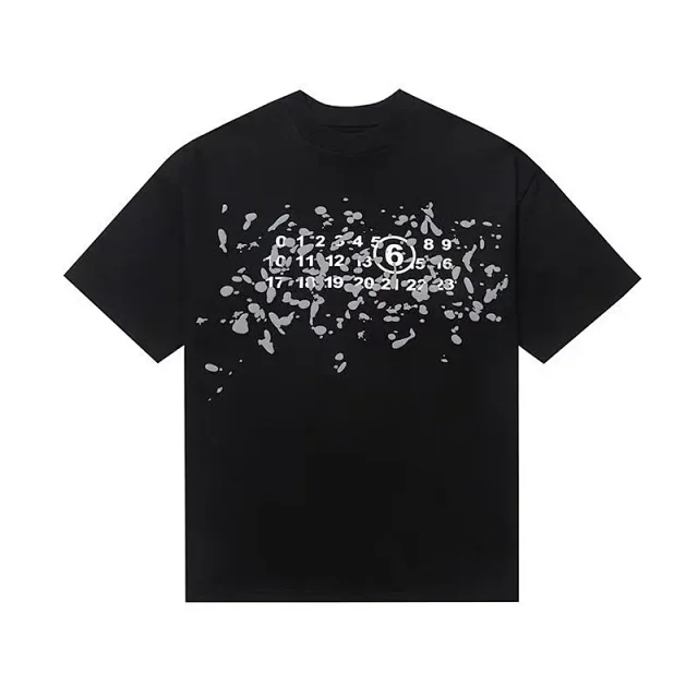 Maison Margiela T-Shirts Number logo graphic print product detail image 13
