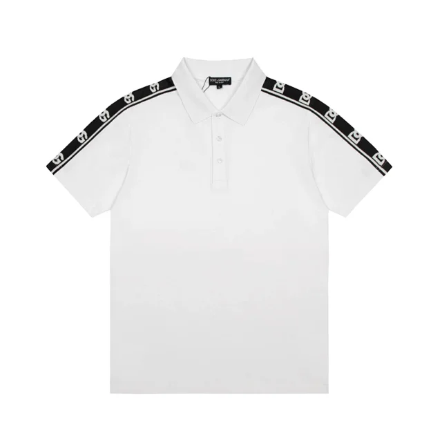 Dolce & Gabbana Shirts Short-Sleeve Zip Polo Shirt product detail image 14
