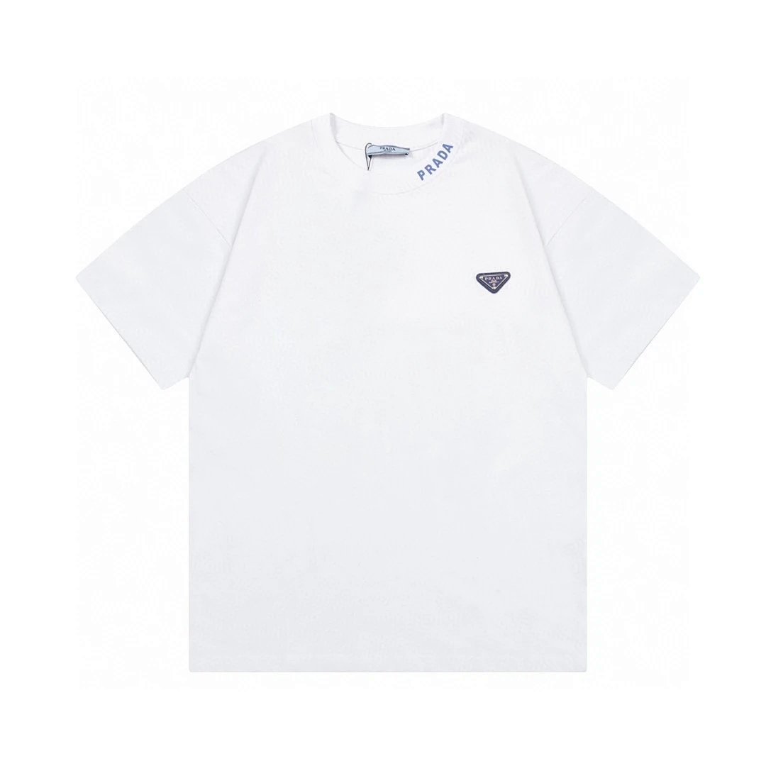 Prada Logo Arch Print White T-Shirt product detail 16 in Litbuy spreadsheet finds