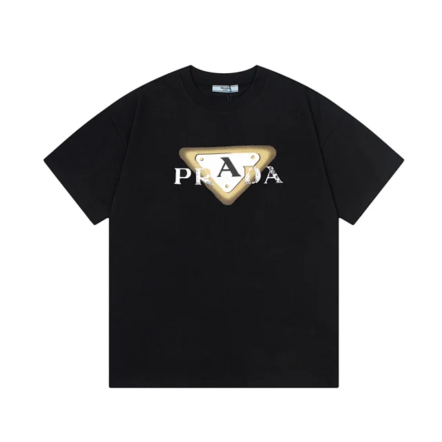 Prada T-Shirts Short-Sleeve Logo T-Shirt product detail image 11