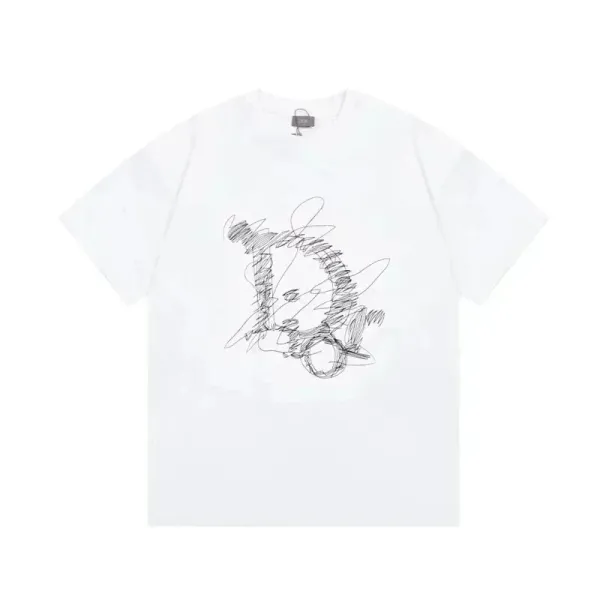 Dior Oblique Blue All-Over Print T-Shirt - 14