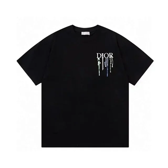 Dior T-Shirts Short-sleeve crewneck T-shirt with logo graphic or jacquard pattern product detail image 11