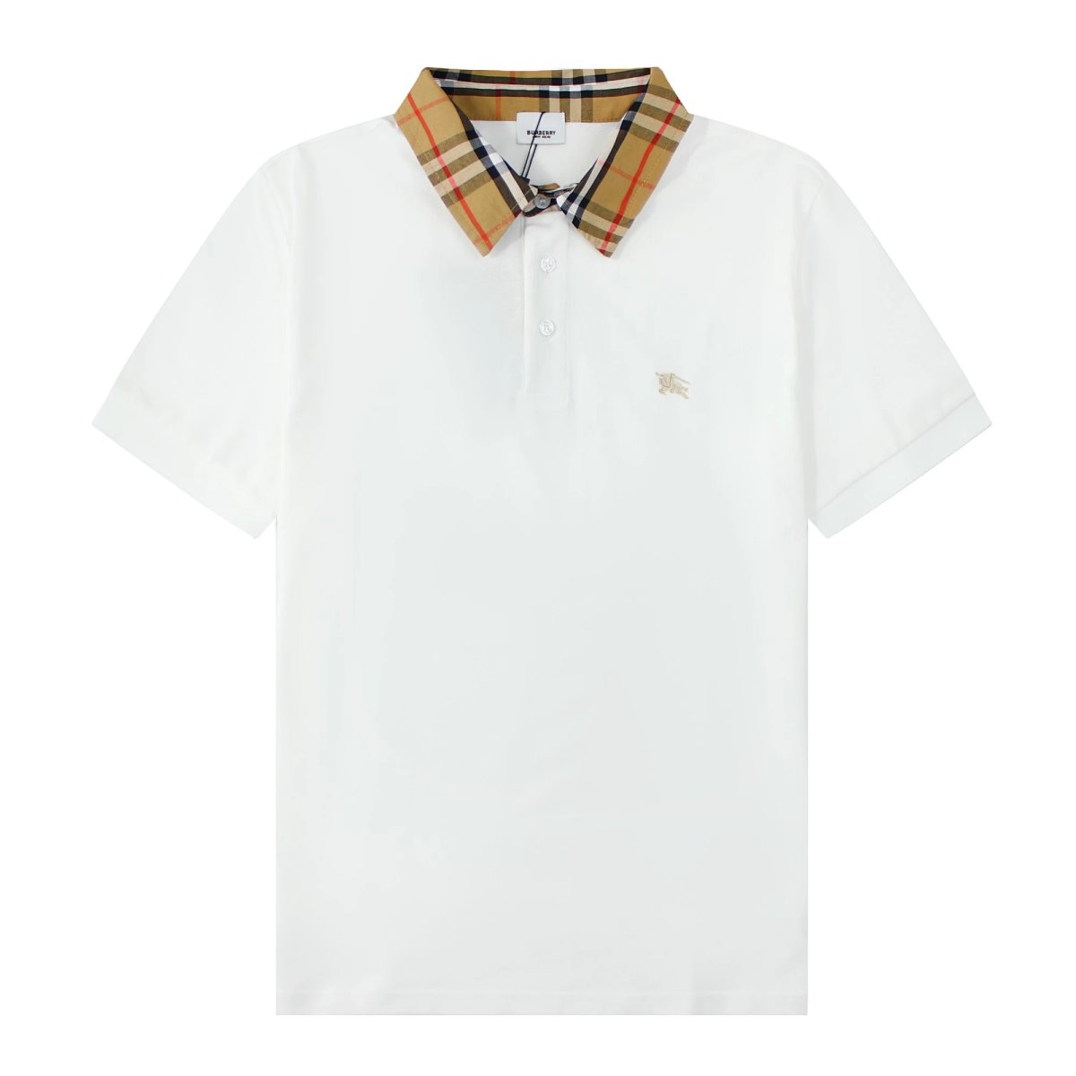 Burberry Striped Trim Polo White Polo Shirt product detail 16 in Litbuy spreadsheet finds