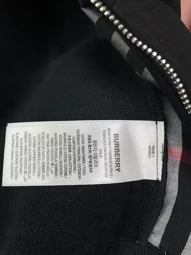 Burberry Hoodies & Sweatshirts Zip-Up Hooded Sweatshirt with Embroidered Equestrian Knight Logo product detail image 28