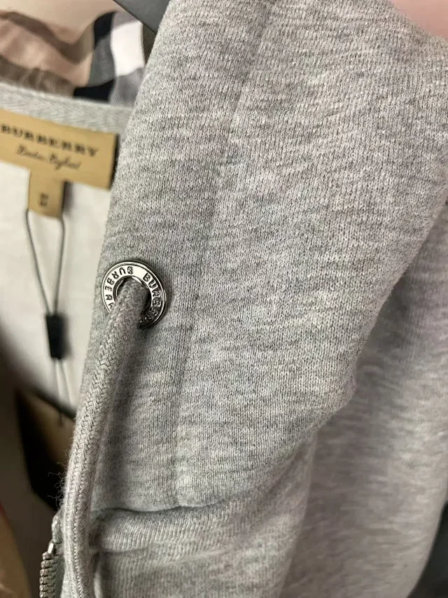 Burberry Hoodies & Sweatshirts Zip-Up Hooded Sweatshirt with Embroidered Equestrian Knight Logo product detail image 15