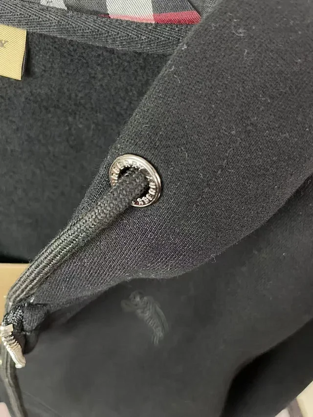 Burberry Hoodies & Sweatshirts Zip-Up Hooded Sweatshirt with Embroidered Equestrian Knight Logo product detail image 27