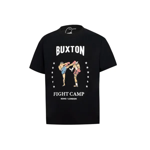 Buxton Fight Camp Black Graphic T-Shirt - 1