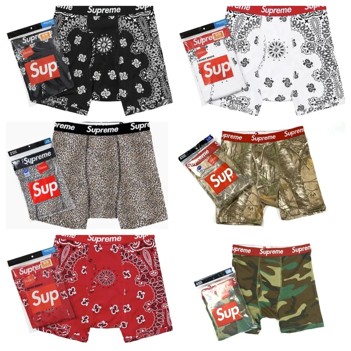 Supre Trendy Men's Breathable Modal Couple Paper Bag Waist Mid-Rise Boxer Briefs