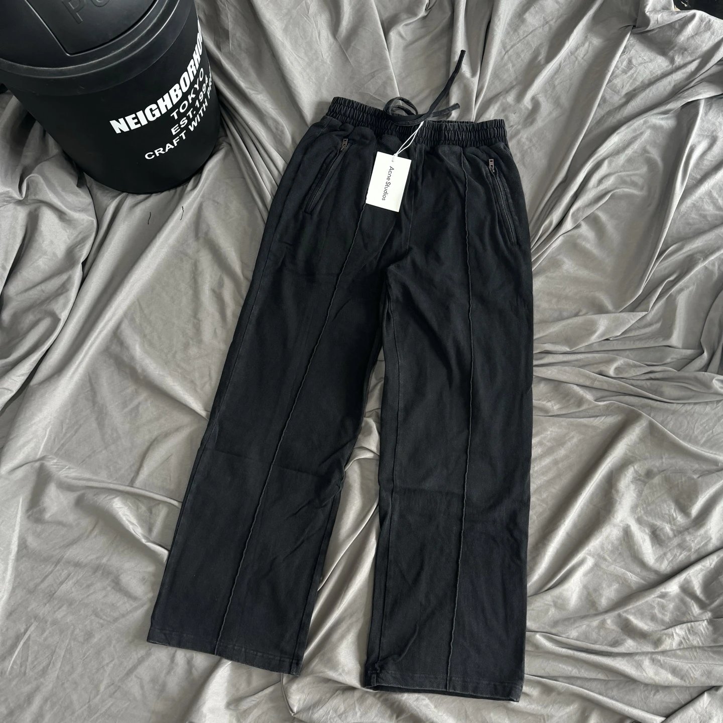 Acne Heavy Wash Draped Relaxed Sweatpants*80