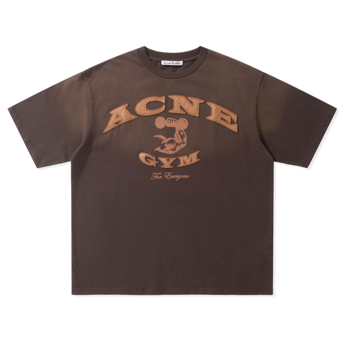 ACNE Fashion Casual Trendy Heavyweight Short Sleeve*E156