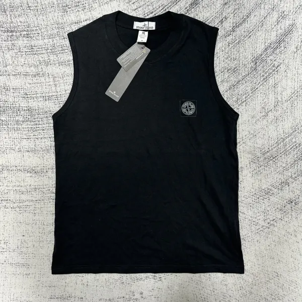 Stone Island Sleeveless Crewneck T-Shirt Black - 14