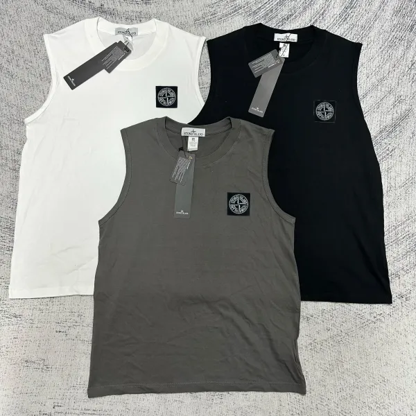 Stone Island Sleeveless Crewneck T-Shirt Black - 15