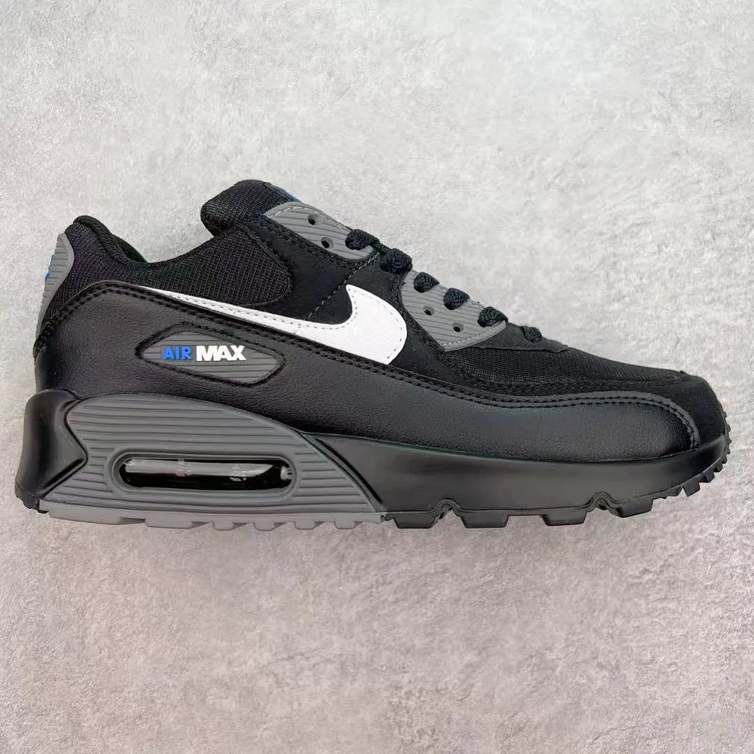 Nike Air Max 90 Low Black White Wolf Grey Photo Blue DM0029-001