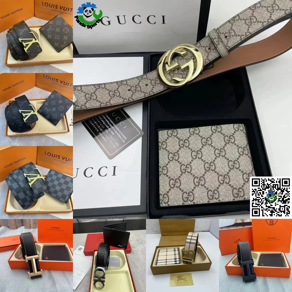 Gucci GG Supreme Belt + Wallet