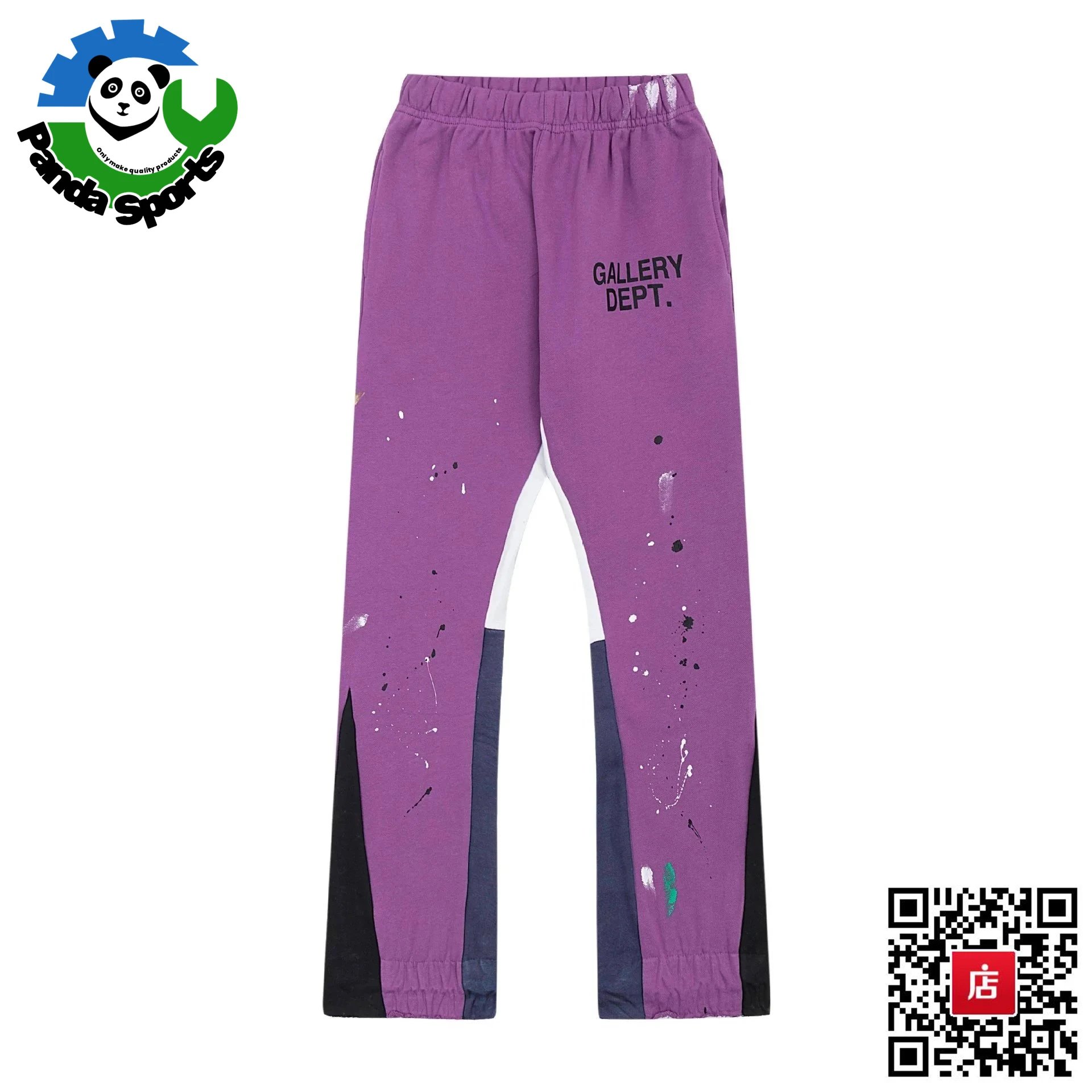 Gallery Dept. Gallery Dept. Purple Paint Splatter Track Pants Purple