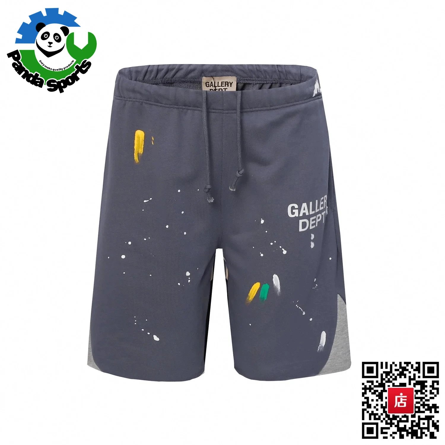 Panda Sports Panda Sports Gallery Dept Paint Splatter Shorts - Deep Grey Grey
