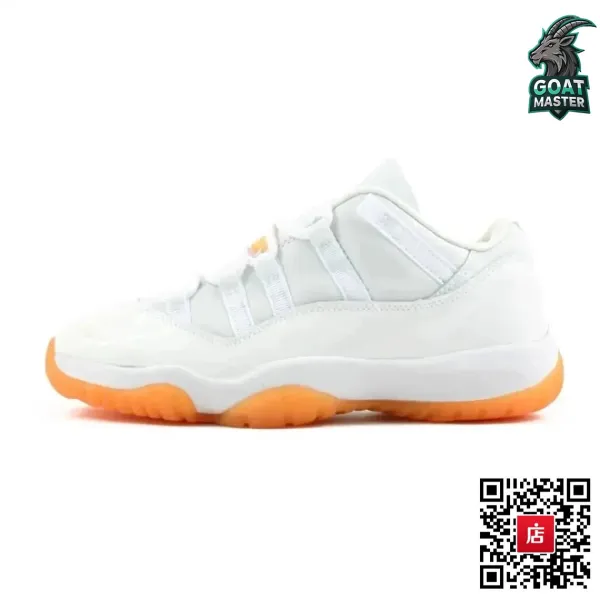 Air Jordan 11 Low White Sneakers - 4