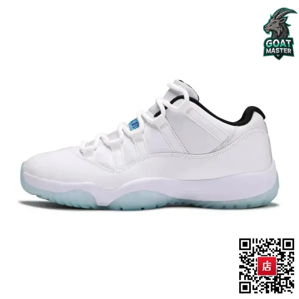 Air Jordan 11 Low White Ice Blue Sneakers - 1