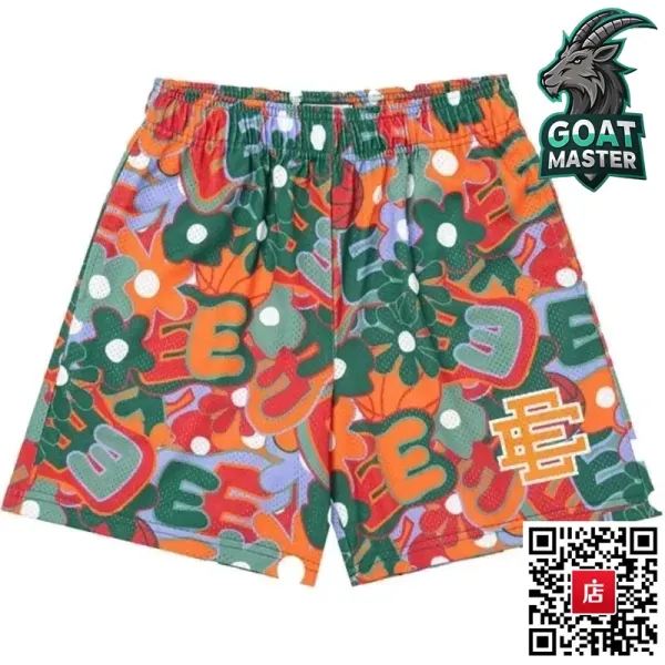 GOAT MASTER Tropical Palm Print Mesh Shorts Multicolor - 14