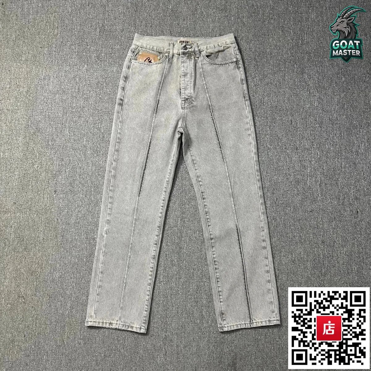 Grey Denim Trousers