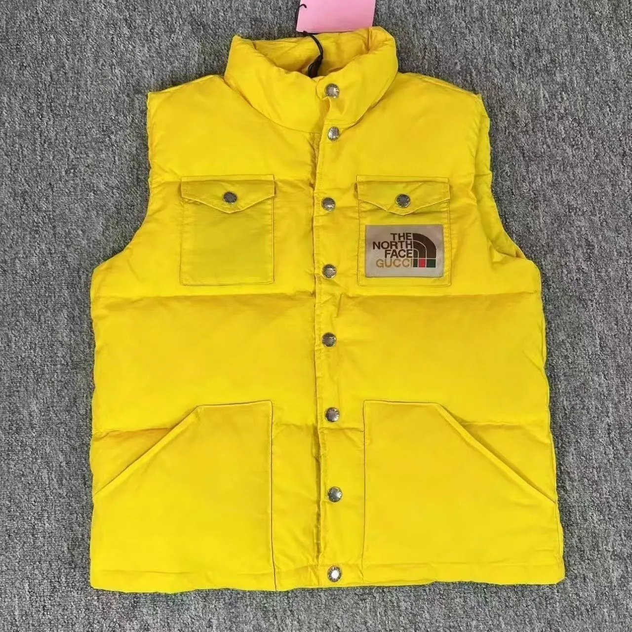 The North Face x Gucci Puffer Vest White Multicolor - 7