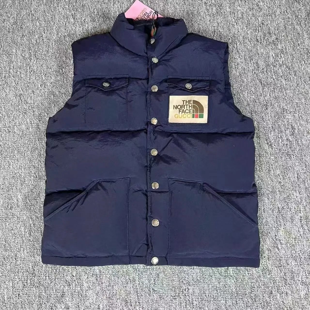 The North Face x Gucci Puffer Vest White Multicolor - 6