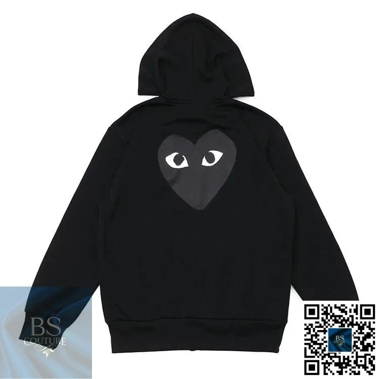 Comme des Garçons Play Comme des Garçons PLAY Black Hoodie with Heart Logo Black