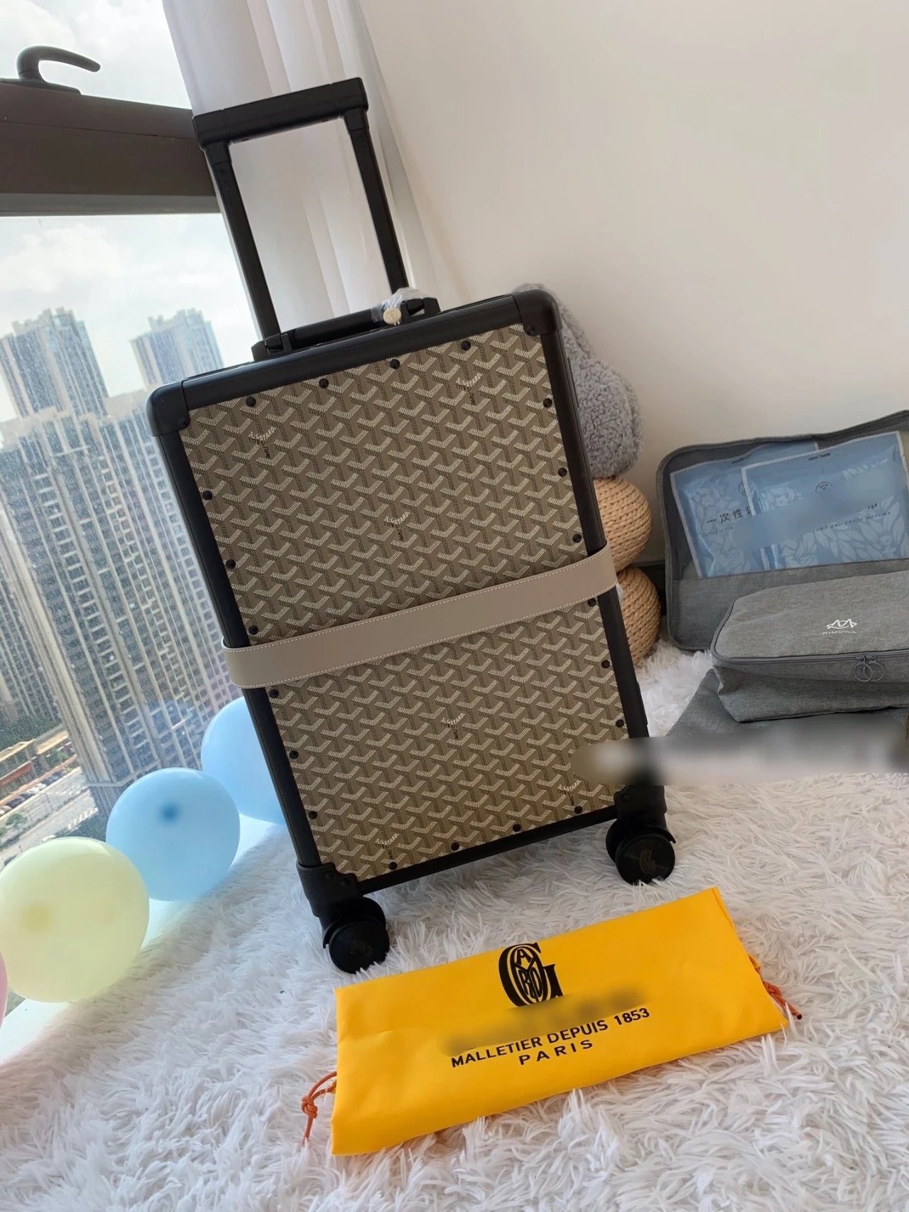 Goyard Rolling Suitcase