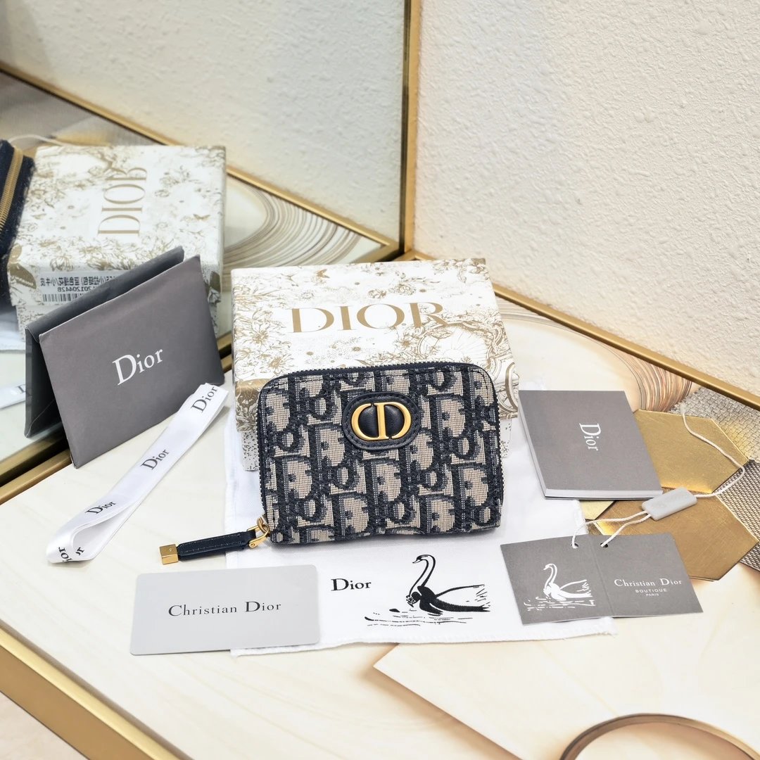 Dior Oblique Zip-Around Wallet