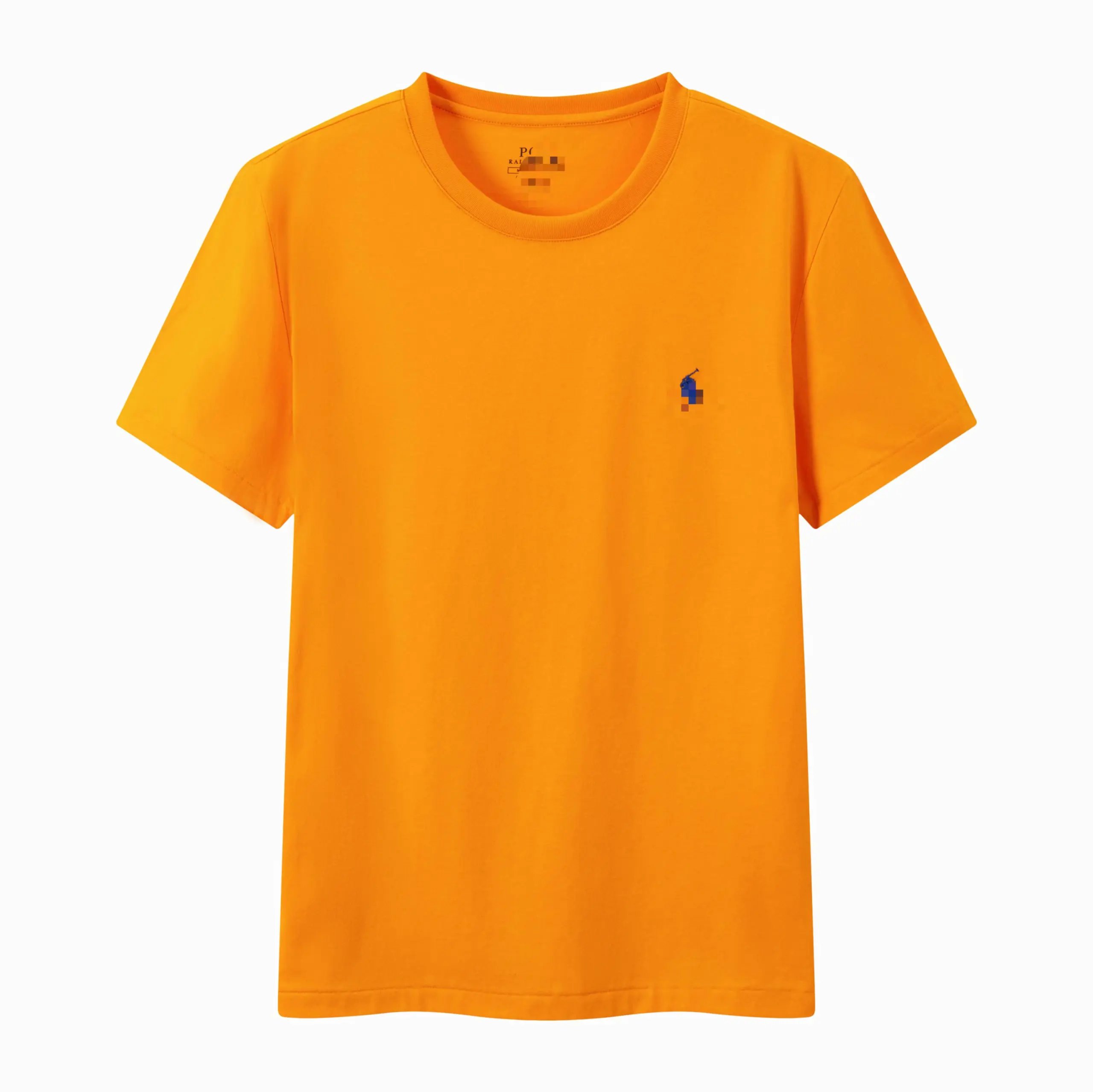 Summer classic Pony label cotton round neck solid color embroidered Tshirt 6