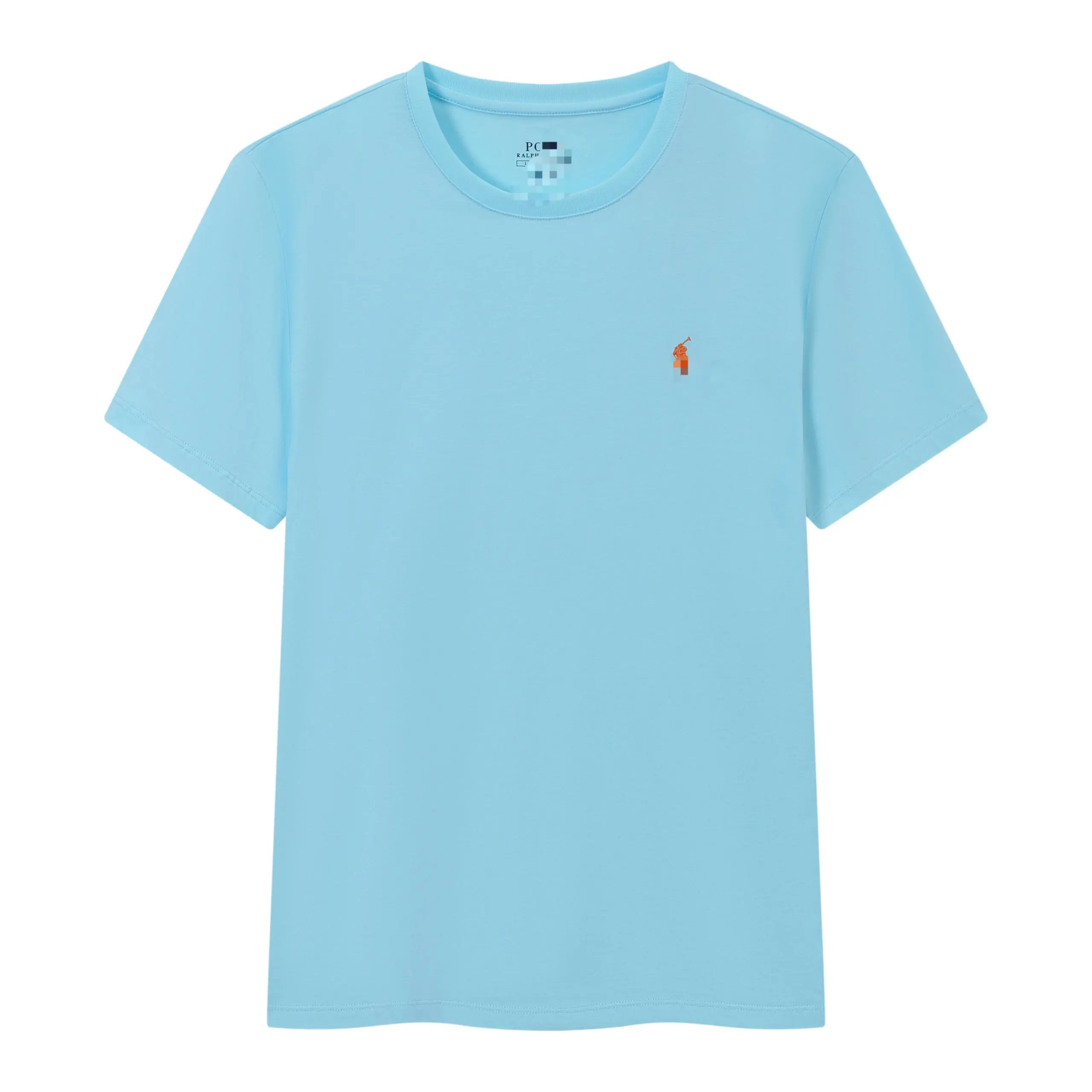 Summer classic Pony label cotton round neck solid color embroidered Tshirt 11