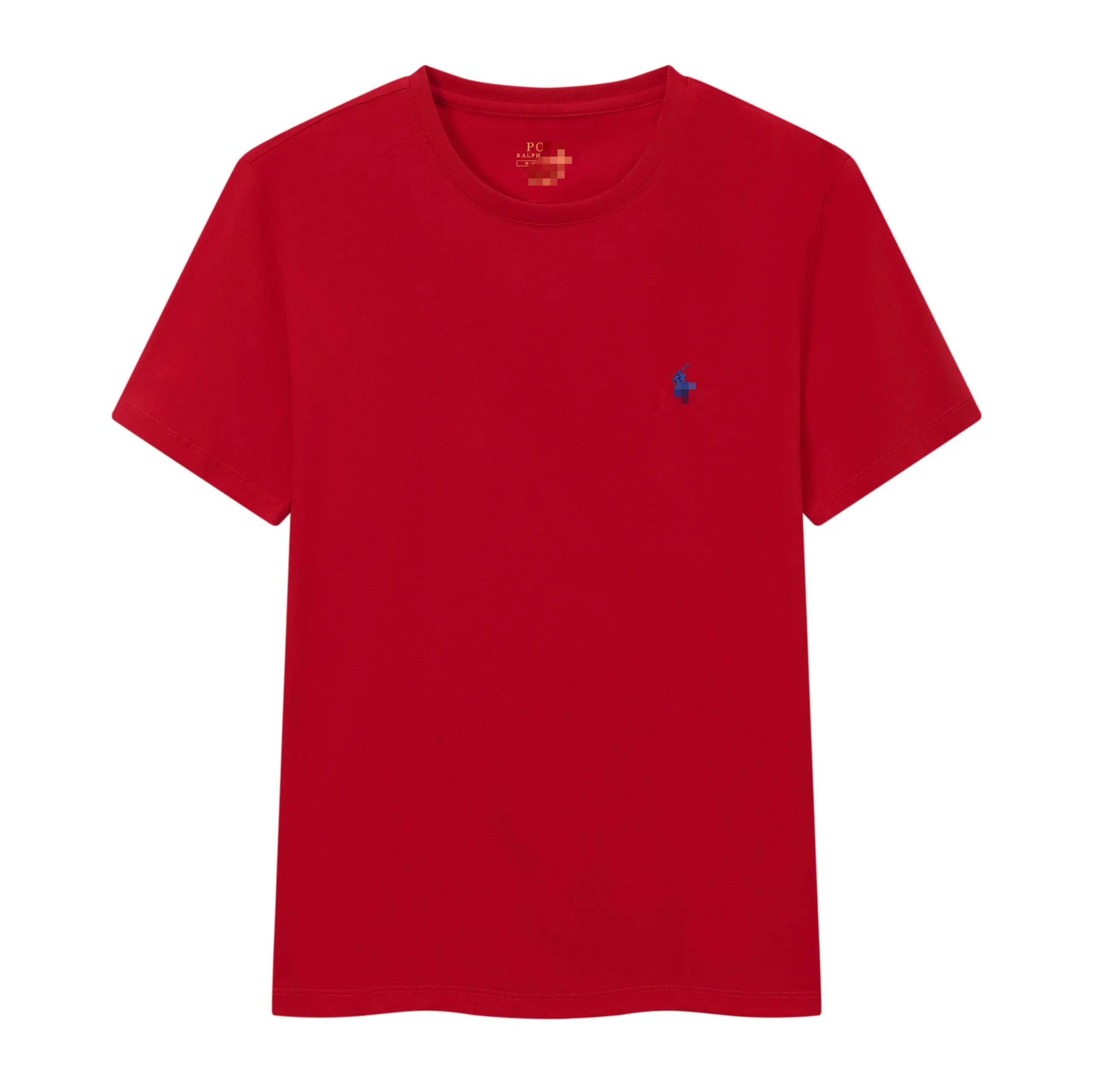 Summer classic Pony label cotton round neck solid color embroidered Tshirt 7