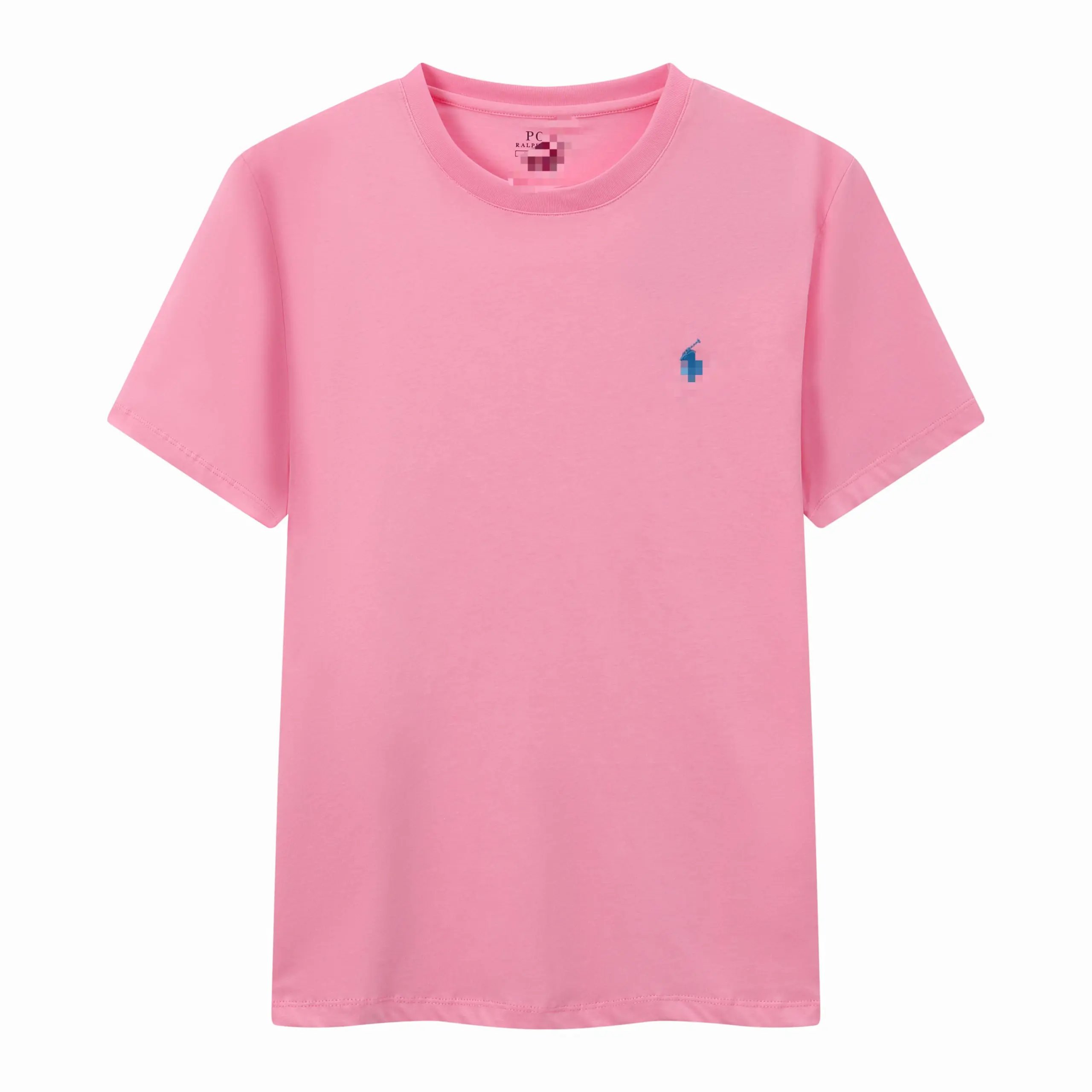Summer classic Pony label cotton round neck solid color embroidered Tshirt 8