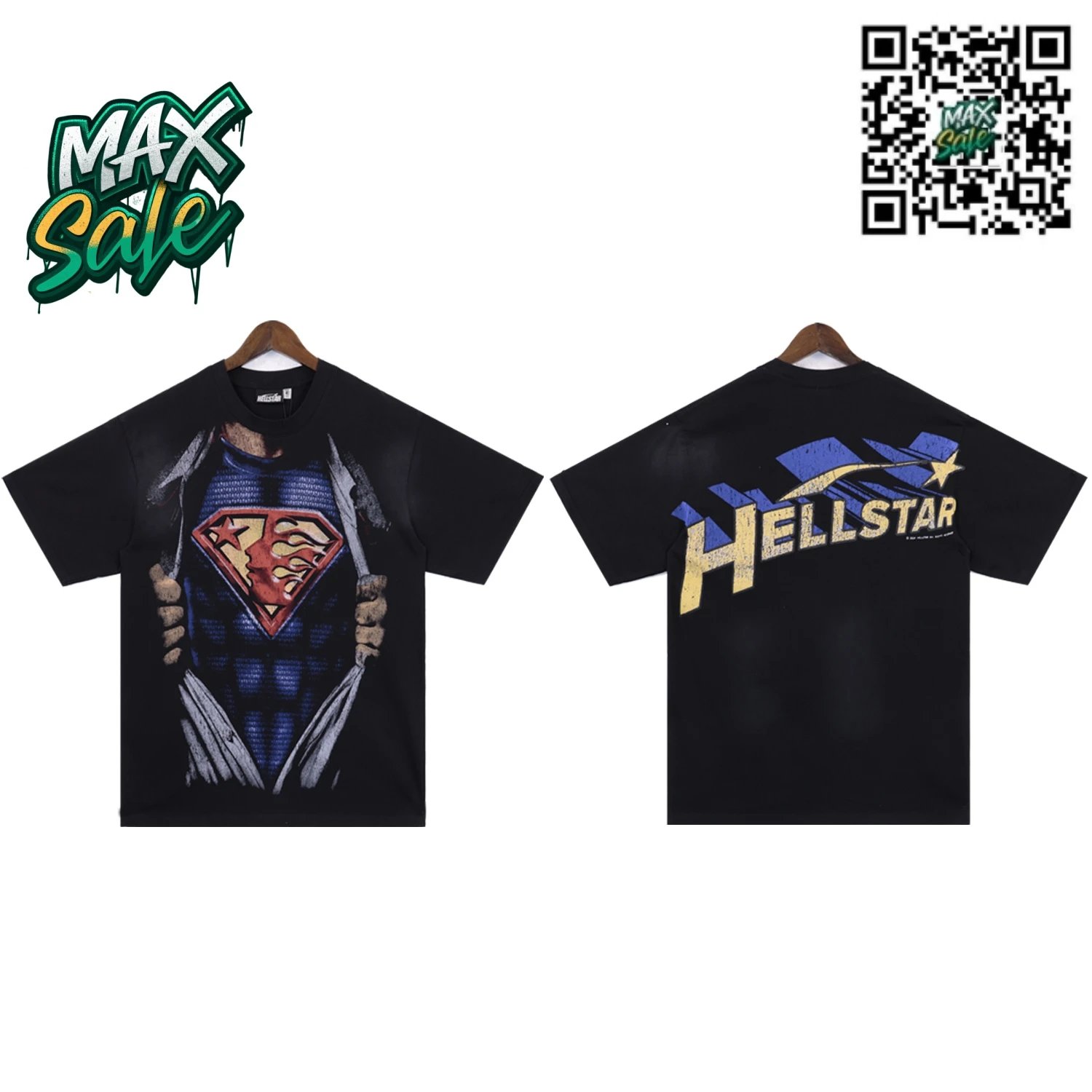 Hell Star Logo Box T-Shirt White - 12