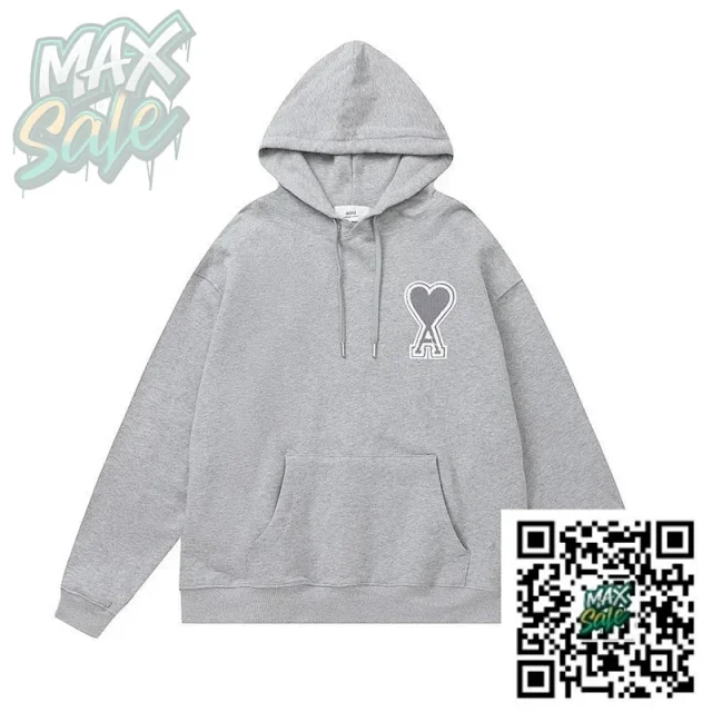 AMI Paris Knitwear Heart Logo Crewneck Knit Sweater product detail image 3