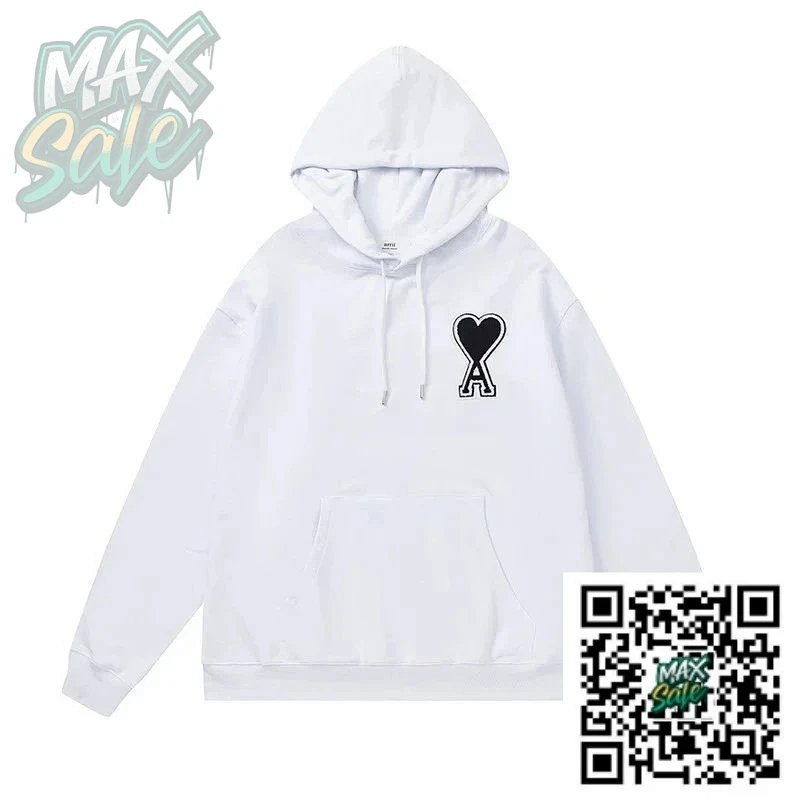 Design Heart Logo Black Hoodie product detail 10 in Litbuy spreadsheet finds