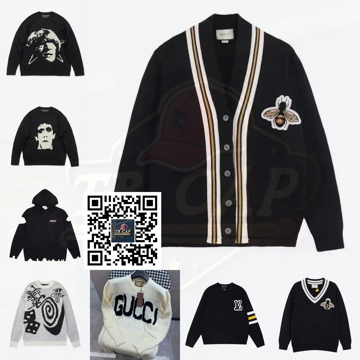 Gucci Bee Cardigan & Graphic S