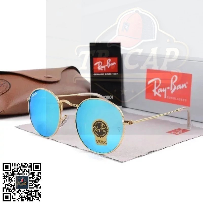 Ray-Ban Wayfarer Blue Mirror Sunglasses - 16